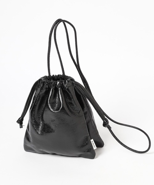 LEPSIM（レプシィム）の「メタリック巾着バッグ　904474（ハンドバッグ・レディース・ゴールド/シルバー/ブラック・ONE SIZE）」の9枚目の写真