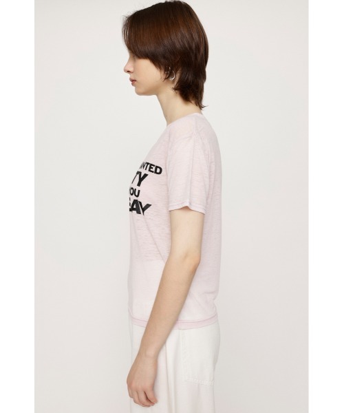 SLY（スライ）の「MESSAGE T/SH メッセージ Tシャツ バック