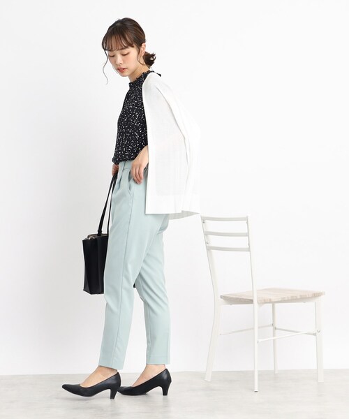 DRESKIP(ドレスキップ)の「◆スタンドフリルで大人フェミニン ストーン柄ブラウス(シャツ/ブラウス・レディース・ホワイト系3/ブラック系/ライトイエロー系1・02/04/03)」の15枚目の写真