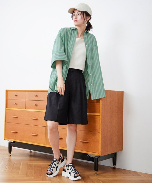 LEPSIM（レプシィム）の「12ゲージタンクビスチェ　906777（タンクトップ・レディース・オフホワイト/ブラック/グレイッシュベージュ・FREE）」の8枚目の写真