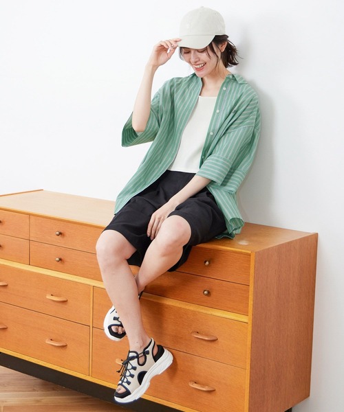 LEPSIM（レプシィム）の「12ゲージタンクビスチェ　906777（タンクトップ・レディース・オフホワイト/ブラック/グレイッシュベージュ・FREE）」の18枚目の写真