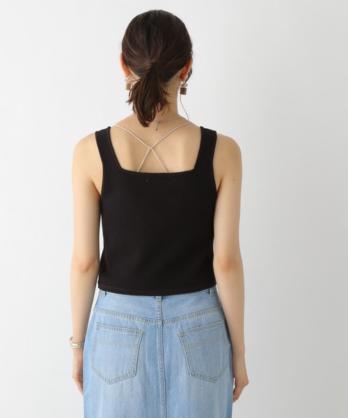 LEPSIM（レプシィム）の「12ゲージタンクビスチェ　906777（タンクトップ・レディース・オフホワイト/ブラック/グレイッシュベージュ・FREE）」の10枚目の写真