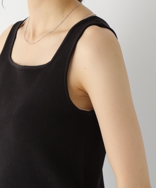 LEPSIM（レプシィム）の「12ゲージタンクビスチェ　906777（タンクトップ・レディース・オフホワイト/ブラック/グレイッシュベージュ・FREE）」の20枚目の写真