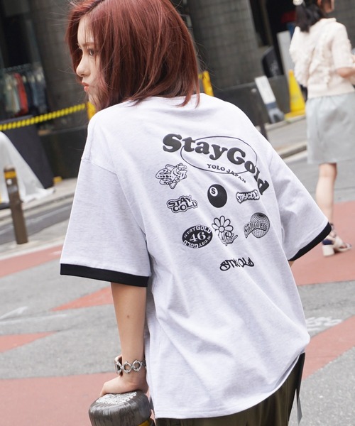STAY GOLD(ステイゴールド)の「【STAYGOLD】コラージュ リンガーネック Tシャツ / Collage ringer neck T-shirt(Tシャツ/カットソー・メンズ・ブラック/アッシュグレー/ホワイト・M/L)」の3枚目の写真