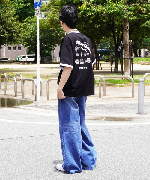 STAY GOLD(ステイゴールド)の「【STAYGOLD】コラージュ リンガーネック Tシャツ / Collage ringer neck T-shirt(Tシャツ/カットソー・メンズ・ブラック/アッシュグレー/ホワイト・M/L)」の6枚目の写真