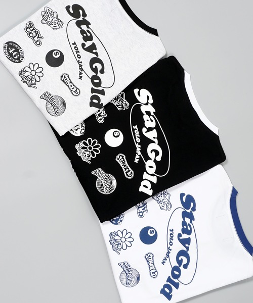 STAY GOLD(ステイゴールド)の「【STAYGOLD】コラージュ リンガーネック Tシャツ / Collage ringer neck T-shirt(Tシャツ/カットソー・メンズ・ブラック/アッシュグレー/ホワイト・M/L)」の21枚目の写真