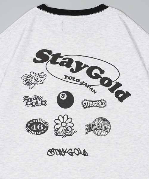 STAY GOLD(ステイゴールド)の「【STAYGOLD】コラージュ リンガーネック Tシャツ / Collage ringer neck T-shirt(Tシャツ/カットソー・メンズ・ブラック/アッシュグレー/ホワイト・M/L)」の10枚目の写真