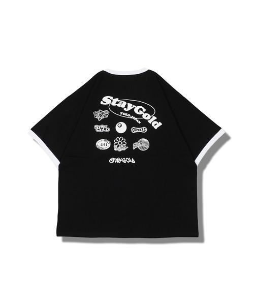 STAY GOLD(ステイゴールド)の「【STAYGOLD】コラージュ リンガーネック Tシャツ / Collage ringer neck T-shirt(Tシャツ/カットソー・メンズ・ブラック/アッシュグレー/ホワイト・M/L)」の14枚目の写真