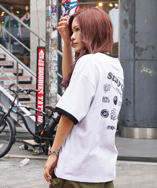 STAY GOLD(ステイゴールド)の「【STAYGOLD】コラージュ リンガーネック Tシャツ / Collage ringer neck T-shirt(Tシャツ/カットソー・メンズ・ブラック/アッシュグレー/ホワイト・M/L)」の7枚目の写真