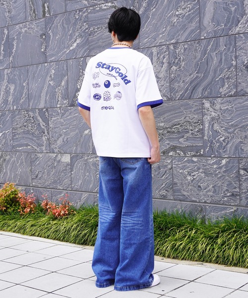 STAY GOLD(ステイゴールド)の「【STAYGOLD】コラージュ リンガーネック Tシャツ / Collage ringer neck T-shirt(Tシャツ/カットソー・メンズ・ブラック/アッシュグレー/ホワイト・M/L)」の11枚目の写真