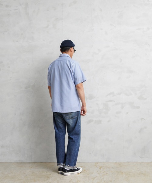 WAIPER.inc（ワイパーインク）の「WAIPER.inc 実物 新品 デッドストック 米軍 リメイク U.S.NAVY シャンブレーシャツ 半袖 ボックスカット（シャツ/ブラウス・メンズ・ブルー・L/XL）」の17枚目の写真