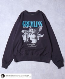 GREMLINS(グレムリン)GIZMOギズモ フォトプリント&刺繍ビッグシルエット スウェットトレーナー ユニセックス