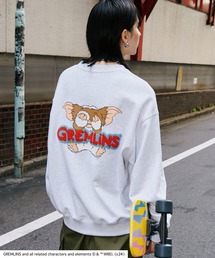GREMLINS(グレムリン)GIZMOギズモ フォトプリント&刺繍ビッグシルエット スウェットトレーナー