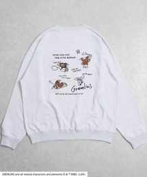 GREMLINS(グレムリン)GIZMOギズモ フォトプリント&刺繍ビッグシルエット スウェットトレーナー ユニセックス