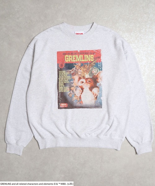 Salong hameu（サロン ハミュー）の「GREMLINS（グレムリン）GIZMOギズモ フォトプリント＆刺繍ビッグシルエット スウェットトレーナー ユニセックス（スウェット・メンズ・パープル/ホワイト系その他/グリーン系その他/スミクロ/ブラック系その他/アッシュグレー/パープル系その他/ブルー/グレー系その他/ブラック系その他2/ブラック系その他4/グレー系その他3/ブラック系その他5/グレー系その他4/ワインレッド/ダークグリーン/ブラック系その他3/グレー系その他2/ブラック系その他6/ブラック系その他7/グレー系その他5・LL/M/L）」の16枚目の写真