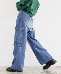 PBLIM | PAGEBOYLIM/ポケットデニムカーゴパンツ(デニムパンツ)