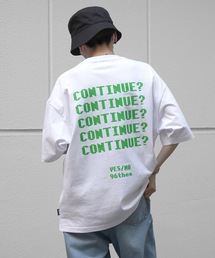 96thes | 【96thes】韓国ストリート ビックシルエット ゲームロゴバックプリントTシャツ カットソー ユニセックス (Tシャツ/カットソー)