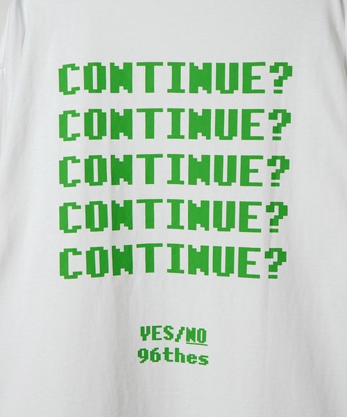 96thes(クローズ)の「【96thes】韓国ストリート ビックシルエット ゲームロゴバックプリントTシャツ カットソー ユニセックス (Tシャツ/カットソー・メンズ・ブラック/ホワイト/ホワイト系その他・M/L)」の4枚目の写真