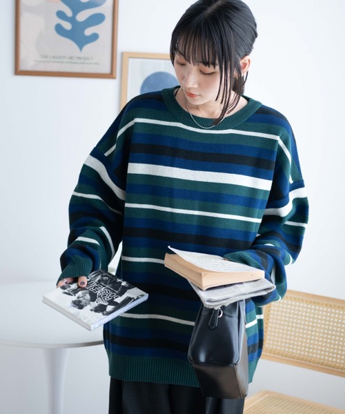 WEGO(ウィゴー)の「WEGO/ルーズフィット総柄プルオーバー(ニット/セーター・メンズ・その他2/その他3/その他1/その他4・MEDIUM/LARGE)」の7枚目の写真