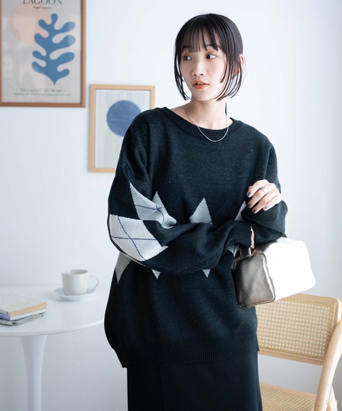 WEGO(ウィゴー)の「WEGO/ルーズフィット総柄プルオーバー(ニット/セーター・メンズ・その他2/その他3/その他1/その他4・MEDIUM/LARGE)」の20枚目の写真