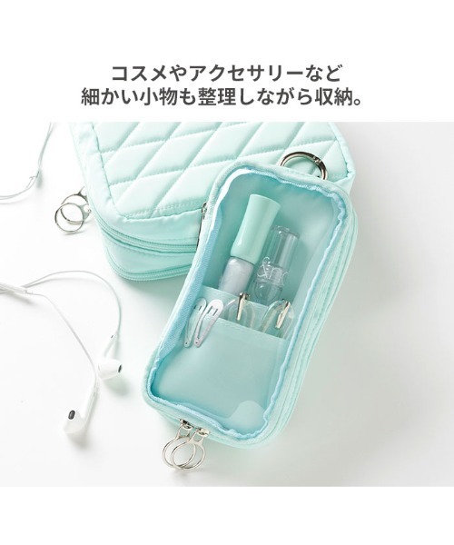 ハンドメイドポーチ　Me lia　完成品 Melia キルティングガジェット アクスタ ポーチ (S)（ポーチ