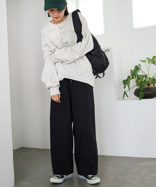 andme(アンドミー)の「ツイルオーバーサイズコクーンパンツ(その他パンツ・レディース・ブラック/ブラウン/アイボリー・M)」の17枚目の写真