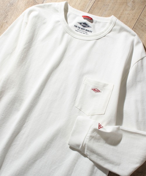 BALL(ボール)の「【BALL/ボール】ヘビーウエイトコットン ワッペンポケ付きロングスリーブTシャツ(Tシャツ/カットソー・メンズ・ブラウン/ネイビー/ブラック/イエロー系その他/ライトグレー/レンガ/モカ/ミント/オフホワイト/グリーン系・M/LL/L)」の2枚目の写真