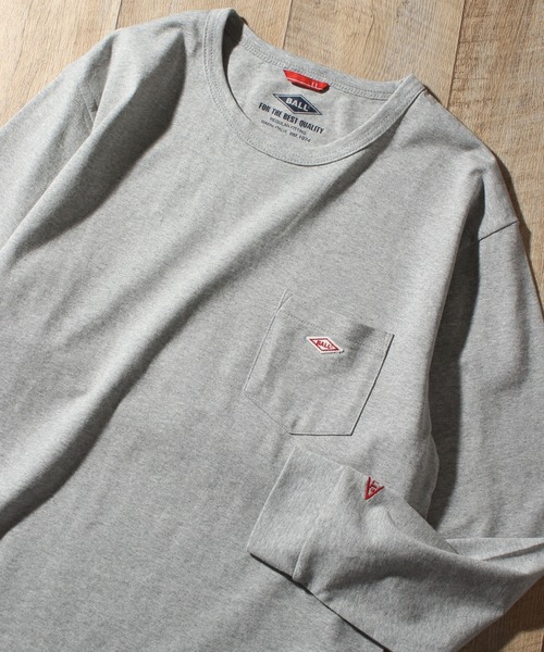 BALL(ボール)の「【BALL/ボール】ヘビーウエイトコットン ワッペンポケ付きロングスリーブTシャツ(Tシャツ/カットソー・メンズ・ブラウン/ネイビー/ブラック/イエロー系その他/ライトグレー/レンガ/モカ/ミント/オフホワイト/グリーン系・M/LL/L)」の1枚目の写真