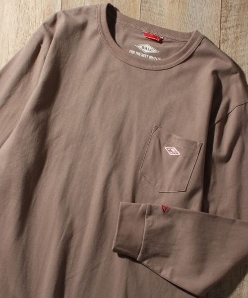 BALL(ボール)の「【BALL/ボール】ヘビーウエイトコットン ワッペンポケ付きロングスリーブTシャツ(Tシャツ/カットソー・メンズ・ブラウン/ネイビー/ブラック/イエロー系その他/ライトグレー/レンガ/モカ/ミント/オフホワイト/グリーン系・M/LL/L)」の5枚目の写真