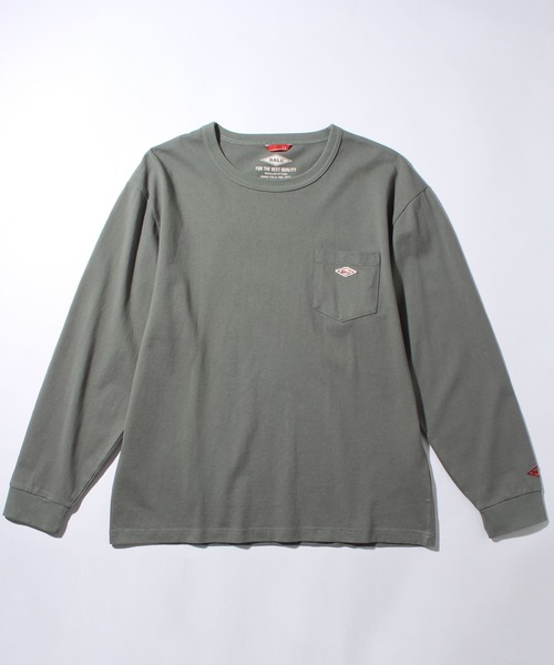 BALL(ボール)の「【BALL/ボール】ヘビーウエイトコットン ワッペンポケ付きロングスリーブTシャツ(Tシャツ/カットソー・メンズ・ブラウン/ネイビー/ブラック/イエロー系その他/ライトグレー/レンガ/モカ/ミント/オフホワイト/グリーン系・M/LL/L)」の17枚目の写真