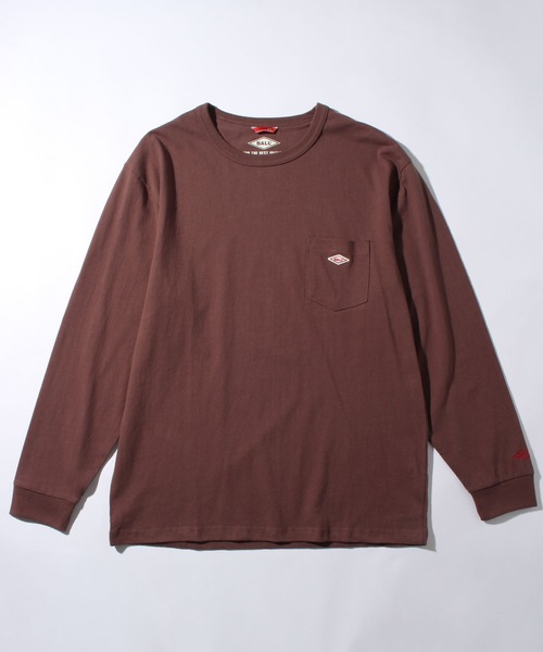 BALL(ボール)の「【BALL/ボール】ヘビーウエイトコットン ワッペンポケ付きロングスリーブTシャツ(Tシャツ/カットソー・メンズ・ブラウン/ネイビー/ブラック/イエロー系その他/ライトグレー/レンガ/モカ/ミント/オフホワイト/グリーン系・M/LL/L)」の15枚目の写真