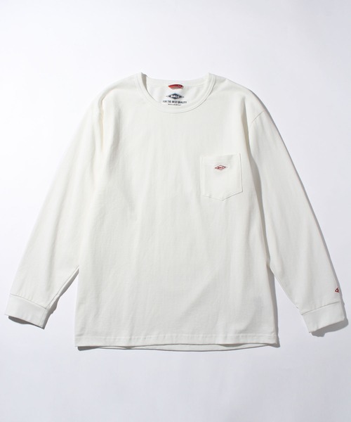 BALL(ボール)の「【BALL/ボール】ヘビーウエイトコットン ワッペンポケ付きロングスリーブTシャツ(Tシャツ/カットソー・メンズ・ブラウン/ネイビー/ブラック/イエロー系その他/ライトグレー/レンガ/モカ/ミント/オフホワイト/グリーン系・M/LL/L)」の11枚目の写真