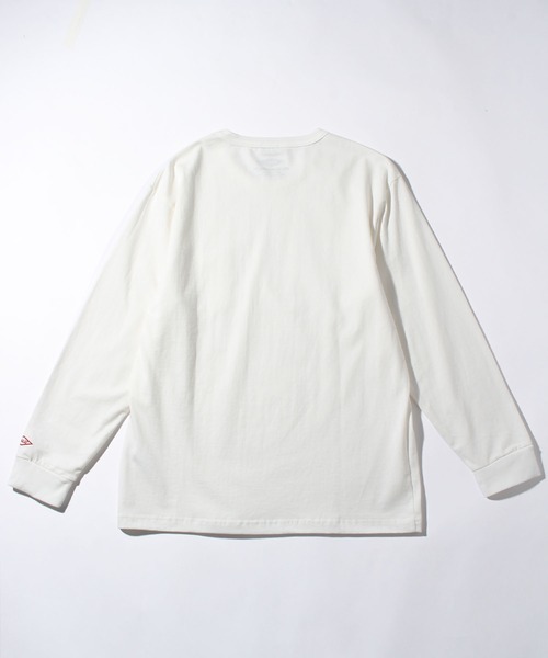 BALL(ボール)の「【BALL/ボール】ヘビーウエイトコットン ワッペンポケ付きロングスリーブTシャツ(Tシャツ/カットソー・メンズ・ブラウン/ネイビー/ブラック/イエロー系その他/ライトグレー/レンガ/モカ/ミント/オフホワイト/グリーン系・M/LL/L)」の12枚目の写真