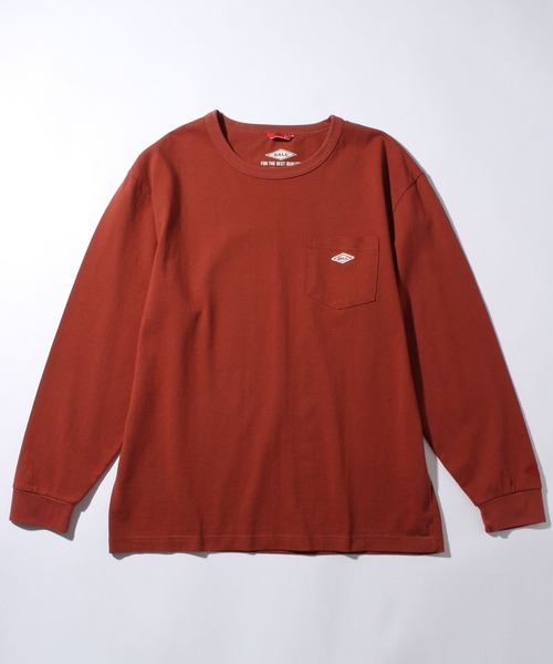 BALL(ボール)の「【BALL/ボール】ヘビーウエイトコットン ワッペンポケ付きロングスリーブTシャツ(Tシャツ/カットソー・メンズ・ブラウン/ネイビー/ブラック/イエロー系その他/ライトグレー/レンガ/モカ/ミント/オフホワイト/グリーン系・M/LL/L)」の20枚目の写真