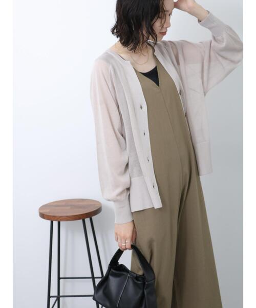 Samansa Mos2 blue(サマンサモスモスブルー)の「前後2wayタックサロペット(サロペット/オーバーオール・レディース・カーキ/ブラック/ネイビー・F)」の11枚目の写真