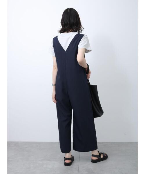Samansa Mos2 blue(サマンサモスモスブルー)の「前後2wayタックサロペット(サロペット/オーバーオール・レディース・カーキ/ブラック/ネイビー・F)」の14枚目の写真
