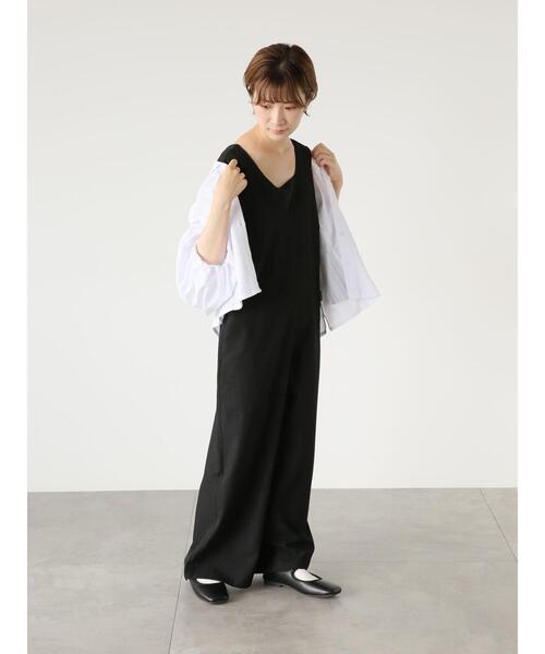 Samansa Mos2 blue(サマンサモスモスブルー)の「前後2wayタックサロペット(サロペット/オーバーオール・レディース・カーキ/ブラック/ネイビー・F)」の16枚目の写真