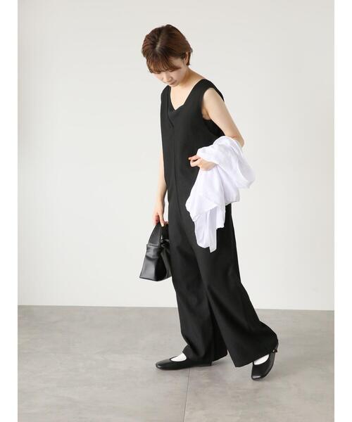 Samansa Mos2 blue(サマンサモスモスブルー)の「前後2wayタックサロペット(サロペット/オーバーオール・レディース・カーキ/ブラック/ネイビー・F)」の18枚目の写真