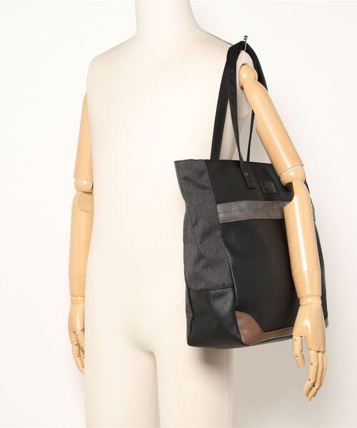 EDWIN（エドウィン）の「【EDWIN/エドウィン】別注PUトートバッグ　ビジネス　カジュアル　開口部ファスナー（トートバッグ・メンズ・ブラウン/ブラック/ネイビー・FREE）」の16枚目の写真