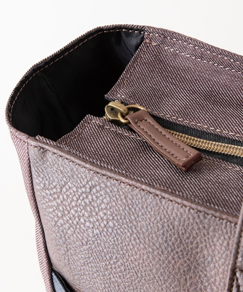 EDWIN（エドウィン）の「【EDWIN/エドウィン】別注PUトートバッグ　ビジネス　カジュアル　開口部ファスナー（トートバッグ・メンズ・ブラウン/ブラック/ネイビー・FREE）」の10枚目の写真