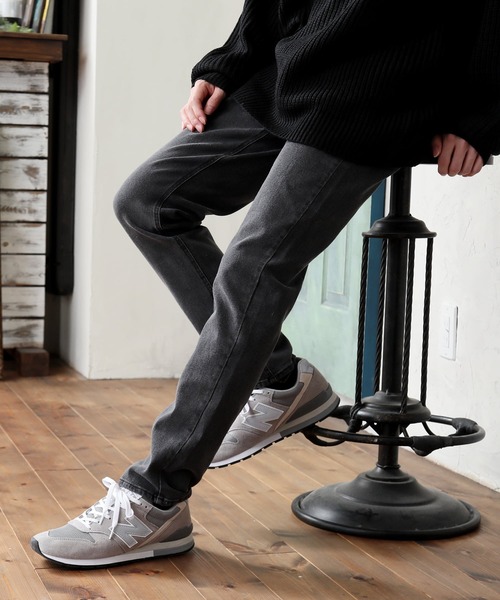 TopIsm(トップイズム)の「スーパーストレッチ テーパード ウエストシャーリングデニムパンツ(デニムパンツ・メンズ・ワンウォッシュ/ブラック系その他2/ブラック系その他・M/L/LL)」の2枚目の写真