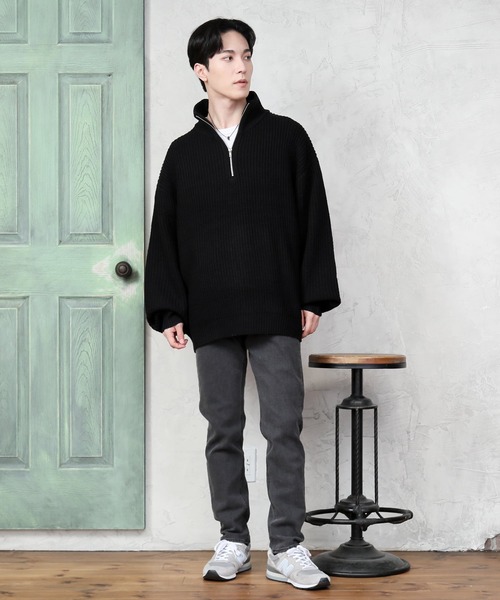 TopIsm(トップイズム)の「スーパーストレッチ テーパード ウエストシャーリングデニムパンツ(デニムパンツ・メンズ・ワンウォッシュ/ブラック系その他2/ブラック系その他・M/L/LL)」の4枚目の写真