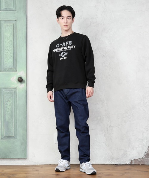 TopIsm(トップイズム)の「スーパーストレッチ テーパード ウエストシャーリングデニムパンツ(デニムパンツ・メンズ・ワンウォッシュ/ブラック系その他2/ブラック系その他・M/L/LL)」の6枚目の写真