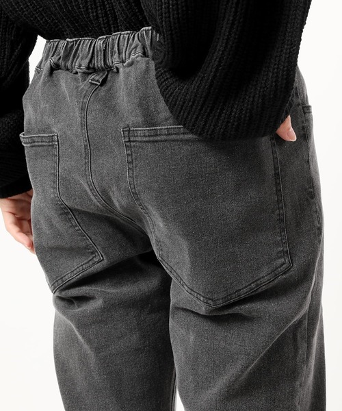 TopIsm(トップイズム)の「スーパーストレッチ テーパード ウエストシャーリングデニムパンツ(デニムパンツ・メンズ・ワンウォッシュ/ブラック系その他2/ブラック系その他・M/L/LL)」の12枚目の写真
