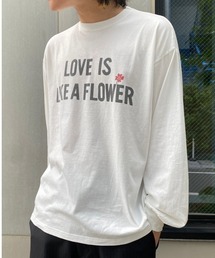 REMI RELIEF(レミレリーフ) 別注LS T-SHIRT(LOVE IS LIKE A FLOWER)