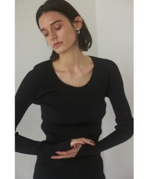 BLACK BY MOUSSY | washable round neck tops(ニット/セーター)
