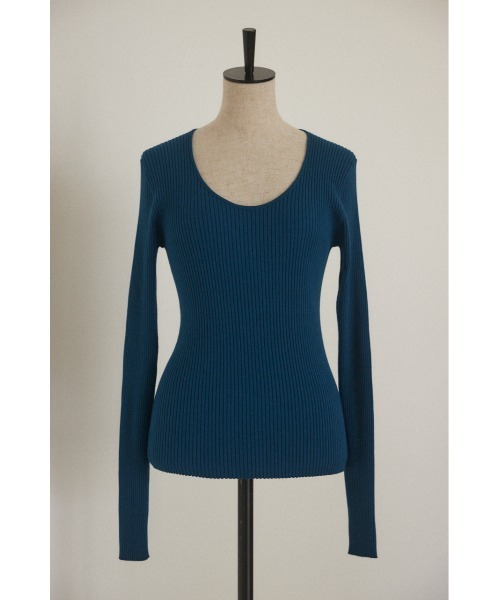 BLACK BY MOUSSY（ブラックバイマウジー）の「washable round neck tops（ニット/セーター・レディース・ブラック/ブルー/ブラウン/ダークグレー/オフホワイト・FREE）」の18枚目の写真