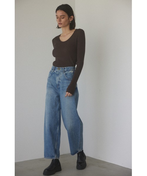 BLACK BY MOUSSY（ブラックバイマウジー）の「washable round neck tops（ニット/セーター・レディース・ブラック/ブルー/ブラウン/ダークグレー/オフホワイト・FREE）」の20枚目の写真