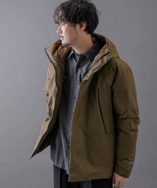 +phenix(プラスフェニックス)の「『別注』+phenix WINDSTOPPER by GORE-TEX LABS ダウンジャケット(ダウンジャケット/コート・メンズ・ブラウン/ブラック/ネイビー・LARGE/X-LARGE/SMALL/MEDIUM)」の5枚目の写真