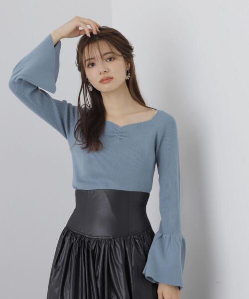 PROPORTION BODY DRESSING（プロポーションボディドレッシング）の「オープンネックフレアスリーブニット / 1213270012（ニット/セーター・レディース・ブラック/ブラウン/ブルー/ホワイト系その他・MEDIUM/SMALL）」の4枚目の写真